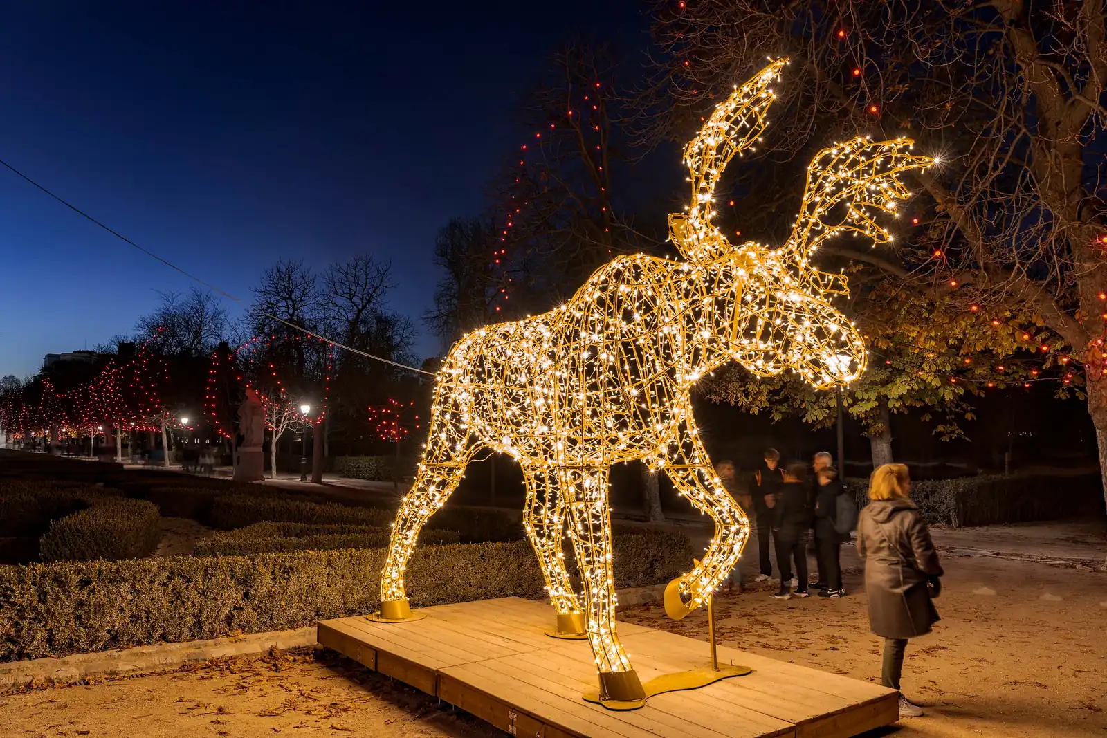 Élan de lumière au parc du Retiro