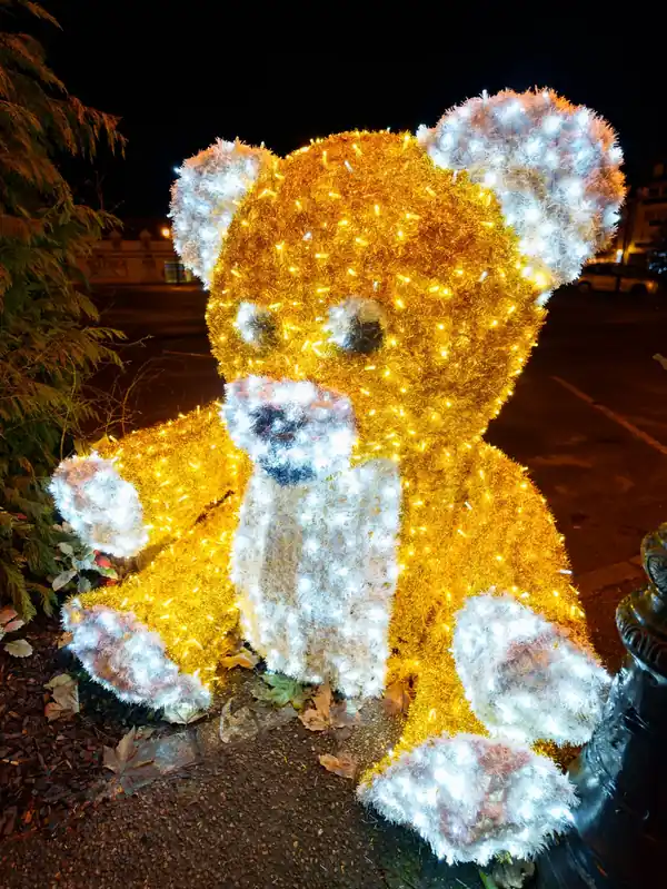 Ours en peluche de lumière