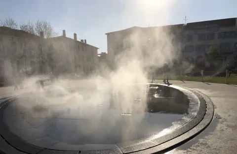 Fontaine brumisante