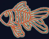 Poisson rouge orangé