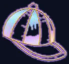 Casquette irisée