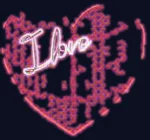 Cœur I love personnalisable