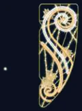 Panneau Luxdeko spirale dorée