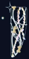 Candélabre rubans et étoiles