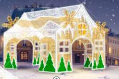 Maison de Noël traversable