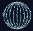 Boule 3D scintillante 100 cm
