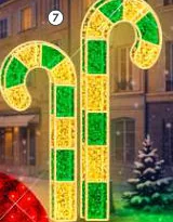 Sucres d'orge vert et or