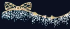 Guirlande nœud et stalactites