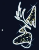 Tête de cerf blanche