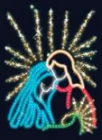 Vierge en prière rayonnante