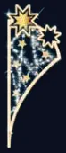 Fanion étoiles dorées