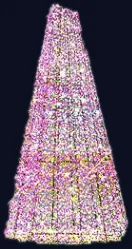 Cône glitter rose 10 m