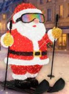 Père Noël skieur
