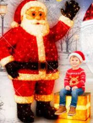 Père Noël qui salue