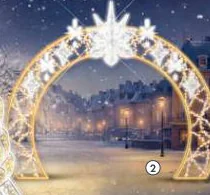 Arche étoile et flocons