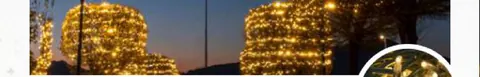Guirlande lumineuse ILMEX-LED 20 m 4 sections 230V câble caoutchouc LED fixe