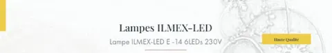 Lampe ILMEX-LED E-14 6LEDs 12V