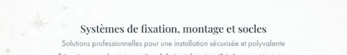 Systèmes de fixation sur structures et parements